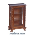&amp;sect; Disc $2 Off -  Dollhouse Walnut Curio Cabinet