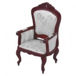 Discontinued Fancy Carved Victorian Armchair