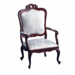 Dollhouse Carved Victorian Open Armchair