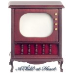 (&amp;sect;) Disc. $4 Off - Dollhouse Queen Anne Console Television