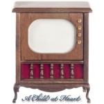 (&amp;sect;) Disc. $4 Off - Dollhouse Queen Anne Console Television