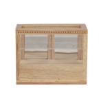 (*) Dollhouse Mirrored Rectangular Display Case- Choice of Finish -