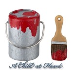 Dollhouse Budget Paint &amp; Brush- Choice of Color -