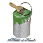 Dollhouse Budget Paint &amp; Brush- Choice of Color -