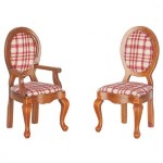Dollhouse Dining Room Chair(s) with Fabric Seats
