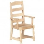 Unfinished Ladder Back Chair