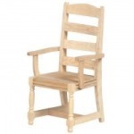 Unfinished Ladder Back Chair