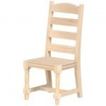 Unfinished Ladder Back Chair