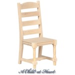 Unfinished Ladder Back Chair