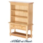 Dollhouse Kitchen Shelf Top Hutch- Choice of Finish -