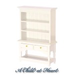 Dollhouse Kitchen Shelf Top Hutch- Choice of Finish -