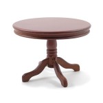 Dollhouse Round Pedestal Table- Choice of Finish -
