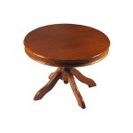 Dollhouse Round Pedestal Table- Choice of Finish -