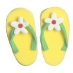 Dollhouse Pair of Yellow Lady's Flip Flops