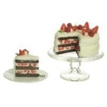 Dollhouse Chocolate Cake With Strawberries
