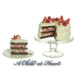 Dollhouse Chocolate Cake With Strawberries