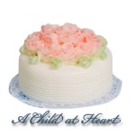 Dollhouse White Cake With Pink Roses