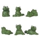 (&amp;sect;) Disc .60&amp;cent; Off - Dollhouse Ceramic Frogs