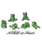 (&amp;sect;) Disc .60&amp;cent; Off - Dollhouse Ceramic Frogs