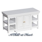 Dollhouse Center Island / Work Station - White
