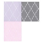 (&amp;sect;) Disc 50% Off - 3 Shts Diamond Gingham Paper