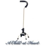 (*) Dollhouse Aluminum Quad Cane