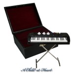 SALE $2 Off - Dollhouse Keyboard on Stand