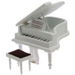 Sale $6 Off - White Baby Grand Piano