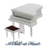 Sale $6 Off - White Baby Grand Piano