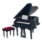 &amp;sect; Sale $6 Off - Black Baby Grand Piano