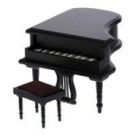 &amp;sect; Sale $6 Off - Black Baby Grand Piano