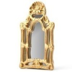 Dollhouse Victorian Shell Mirror