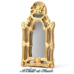 Dollhouse Victorian Shell Mirror