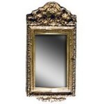 (&amp;sect;) Disc. $3 Off - Dollhouse Tall Gold Ornate Mirror