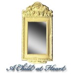 (&amp;sect;) Disc. $3 Off - Dollhouse Tall Gold Ornate Mirror