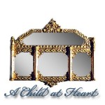 Dollhouse Large Ornate Mirror - Gold