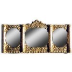 Dollhouse Long Ornate Mirror - Gold