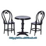 (*) Dollhouse Cafe Table &amp; Chairs