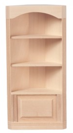 &amp;sect; Sale $3 Off - Dollhouse Unfinished Corner Bookcase