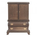 Dollhouse Bow Front Armoire
