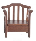 Dollhouse Garden Seat - Walnut