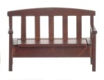 Dollhouse Garden Bench - Walnut
