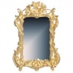 Dollhouse Gold Plated Ornate Mirror