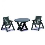 Dollhouse Patio Table &amp; Chair Set