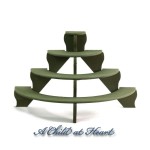 Dollhouse Half-Moon Bench