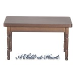 Dollhouse Rectangular Country Table- Choice of Finish -