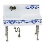 Dollhouse Porcelain Kitchen Sink