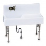Dollhouse Porcelain Kitchen Sink