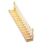 (*) Dollhouse Straight Staircase