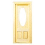 Dollhouse Victorian Oval Glass Door